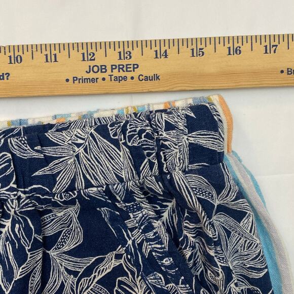 Linen Rayon Pull on Drawstring Sz M boho beach summer shorts coastal Old Money - Picture 7 of 11